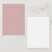 Carte De Visite Bellas Boutique Collier Display Card (Devant / Derrière)
