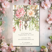 Carte De Visite Belle aquarelle lustre floral