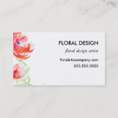 Carte De Visite Belle Aquarelle moderne design (Dos)