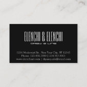 Carte De Visite Belle Art Moderne unique personnalisable (Dos)