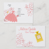 Carte De Visite Belle, Belle robe (Devant / Derrière)