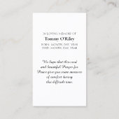 Carte De Visite Belle Bénédiction Irlandaise Purple Green (Dos)