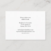 Carte De Visite Belle Blue City Skyline Changement d'adresse (Dos)