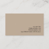 Carte De Visite Belle Brows Microblading & Lash Extensions Bus (Dos)