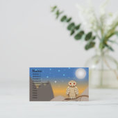 Carte De Visite Belle chouette (Debout devant)