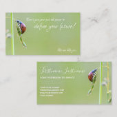 Carte De Visite Belle coccinelle avec citation motivante (Devant / Derrière)