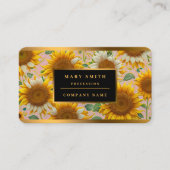 Carte De Visite Belle collection de tournesol populaire (Devant)