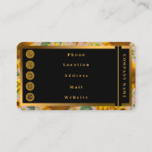 Carte De Visite Belle collection de tournesol populaire (Dos)