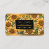 Carte De Visite Belle collection de tournesol tendance (Devant)