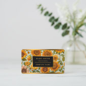 Carte De Visite Belle collection moderne de tournesols (Debout devant)