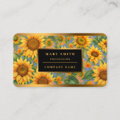 Carte De Visite Belle collection populaire de tournesol (Devant)