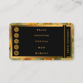 Carte De Visite Belle collection populaire de tournesol (Dos)