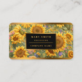 Carte De Visite Belle collection tendance tournesol (Devant)