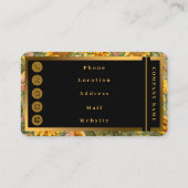 Carte De Visite Belle collection tendance tournesol (Dos)