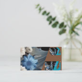 Carte De Visite Belle conception d'art Mehendi (Debout devant)