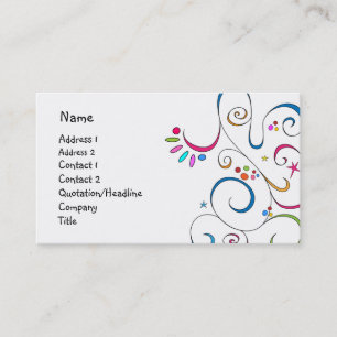 Carte De Visite Belle conception de griffonnage