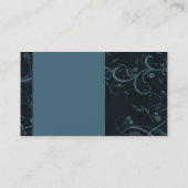 Carte De Visite Belle conception moderne de boucles (Dos)