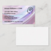 Carte De Visite Belle conseillère en santé mentale tendance (Devant / Derrière)