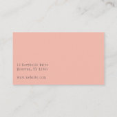 Carte De Visite Belle Dahlia (Dos)