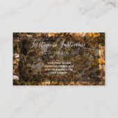 Carte De Visite Belle eau eau courante avec une citation motivante (Dos)