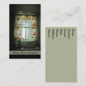 Carte De Visite Belle fenêtre de cuisine antique (Devant / Derrière)