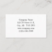 Carte De Visite Belle feuille d'érable d'automne (Dos)