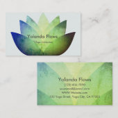 Carte De Visite Belle fleur de Lotus (Devant / Derrière)