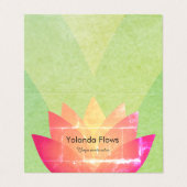 Carte De Visite Belle fleur de Lotus (Extérieur déplié)