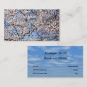 Carte De Visite Belle floraison (Devant / Derrière)