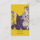 Carte De Visite belle jeune femme (Dos)