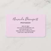 Carte De Visite Belle licorne avec Rainbow Mane (Dos)