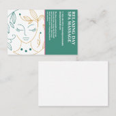 Carte De Visite Belle ligne Spa | Cosmétiques (Devant / Derrière)