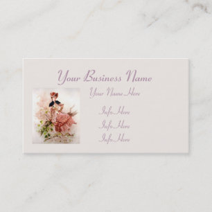 Carte De Visite Belle Madame vintage In Pink Dress