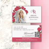 Belle Monogramme Floral Rouge Romance Auteur