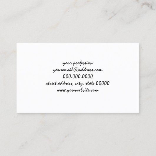 Carte De Visite Belle parties scintillant d'or de poule à poules (Dos)