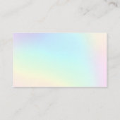 Carte De Visite Belle Pastel Rainbow Ombre (Dos)