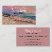 Carte De Visite Belle peinture de plage (Devant / Derrière)