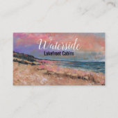 Carte De Visite Belle peinture de plage (Devant)