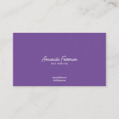 Carte De Visite Belle peinture faciale violette et blanche pour en (Dos)