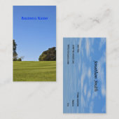 Carte De Visite Belle pelouse (Devant / Derrière)