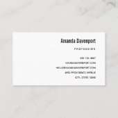 Carte De Visite Belle photo côtière du coucher de soleil (Dos)