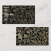 Carte De Visite Belle pile de bois (Devant / Derrière)