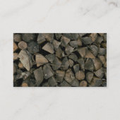 Carte De Visite Belle pile de bois (Dos)