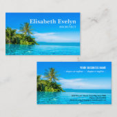 Carte De Visite Belle piscine extérieure de luxe dans l'hôtel (Devant / Derrière)