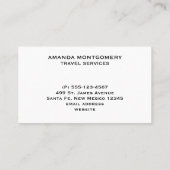 Carte De Visite Belle plage tropicale avec bateau à rames (Dos)