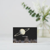 Carte De Visite Belle planète debout dans l'espace extra-atmosphér (Debout devant)