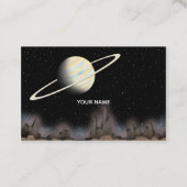 Carte De Visite Belle planète debout dans l'espace extra-atmosphér (Devant)