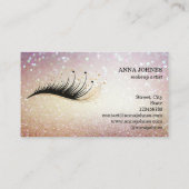 Carte De Visite belle plume de maquillage longue portée (Dos)