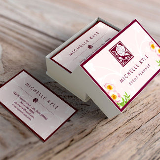 Carte De Visite Belle Rose Rose Boutique Fleurs - Tout But