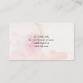 Carte De Visite Belle Rose rouge (Dos)